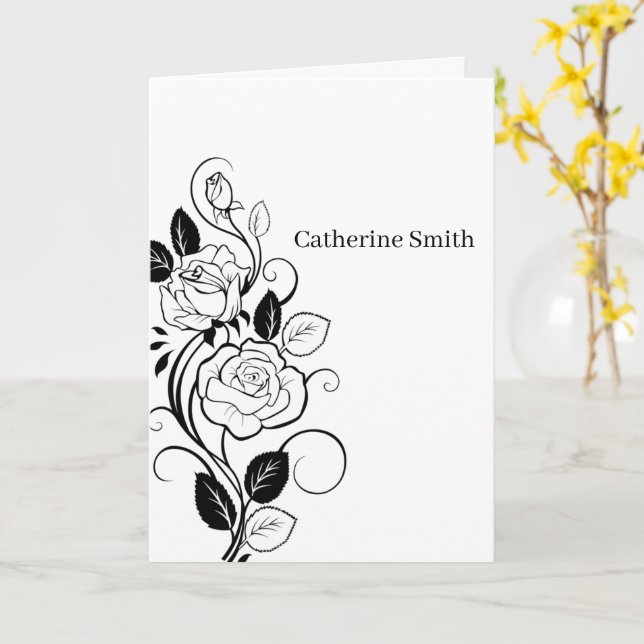 Cartão Comemoração - Condolências 05 (Flor Amarela)