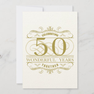 Cartão Comemorando 50º Aniversário