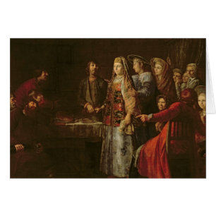 Cartão Comemorando o acordo do casamento, 1777