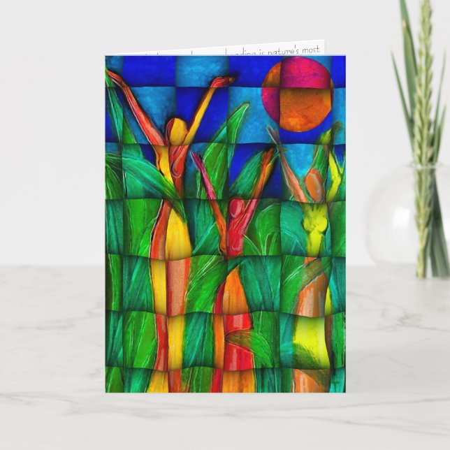 Cartão Comemorando Sun (cartão) (Frente)