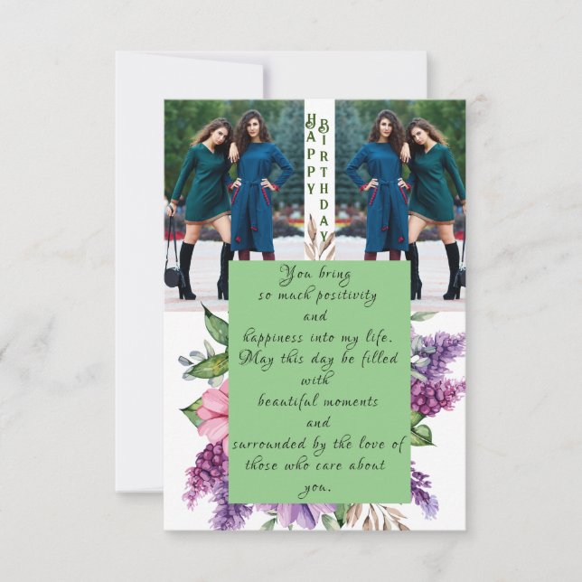 Cartão Comemorar o aniversário do amigo (Frente)