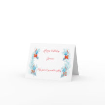 Cartão Comemorativo Folha Dupla