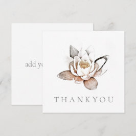 CARTÃO COMEMORATIVOS FOLHA ÚNICA: OBRIGADO: LOTUS 