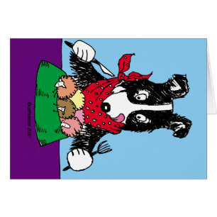 Cartão Comensal de border collie