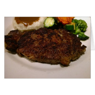 Cartão Comensal do bife da costela de primeira qualidade