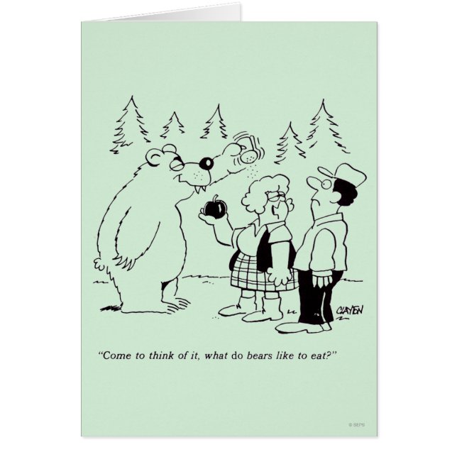 Cartão Comensal dos ursos (Frente)