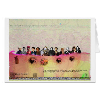 Cartão comensal para 12