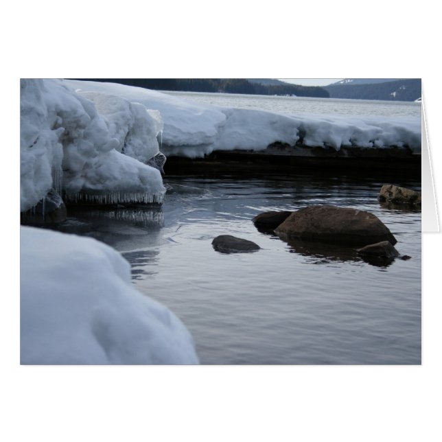 Cartão Comer rochas (Frente horizontal)
