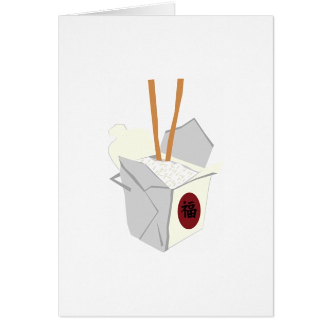 Cartão Comida chinesa (Frente)