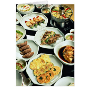 Cartão Comida coreana
