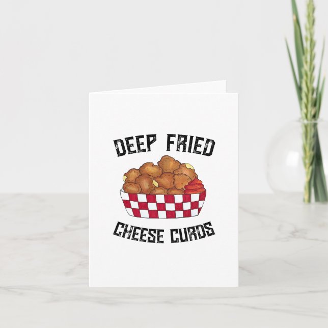 Cartão Comida de Minnesota em Wisconsin, "Deep Fried Chee (Frente)