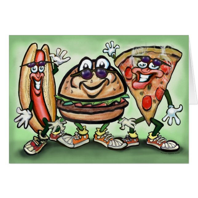 Cartão Comida de Partido (Frente Horizontal)