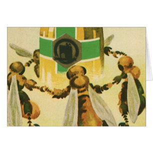 Cartão Comida, Jar Dançante De Mel Orgânico