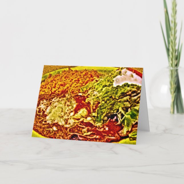 Cartão Comida mexicana (Frente)