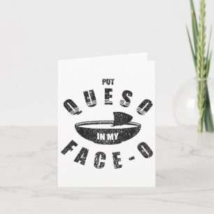 Cartão Comida Mexicana Divertida Cinco De Mayo Coloque Qu