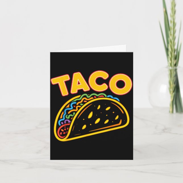 Cartão Comida mexicana taco  (Frente)