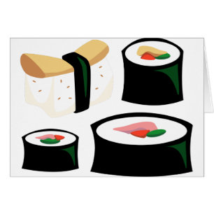 Cartão Comida saboroso - sushi