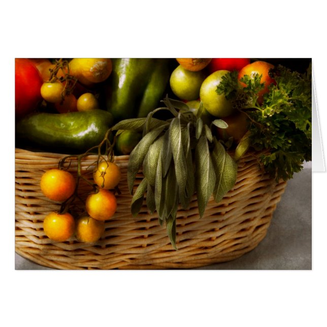 Cartão Comida - Veggie - Sábio (Frente Horizontal)