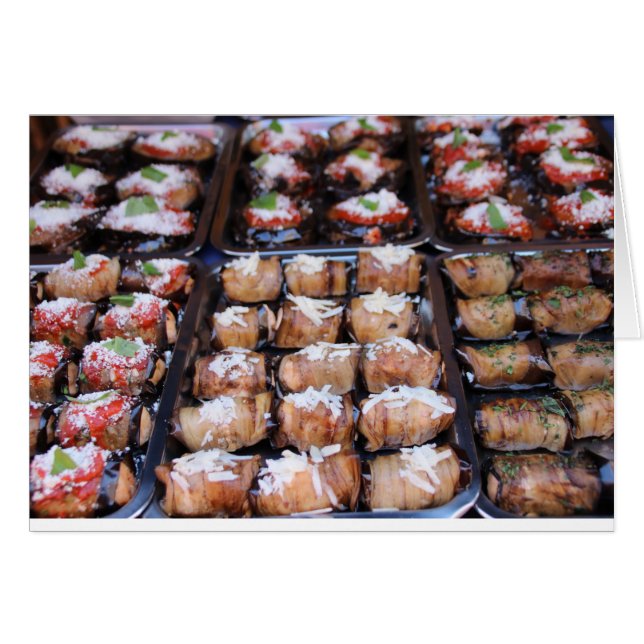 Cartão Comidas da Rua Siciliana (Frente horizontal)