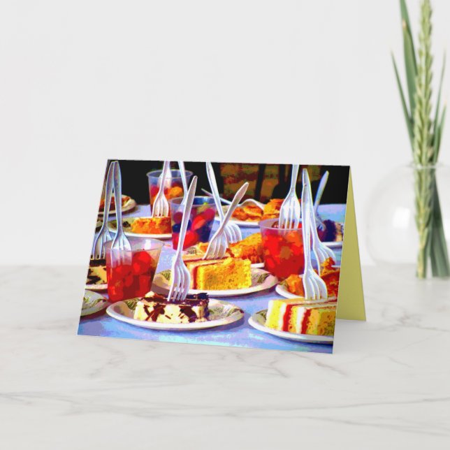 Cartão Comidas De Arte pop (Frente)