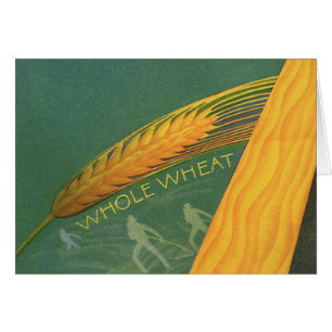 Cartão Comidas Saudáveis, Pão De Trigo Com Grãos Intei