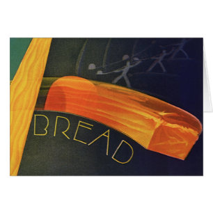 Cartão Comidas Saudáveis, Pão De Trigo Com Grãos Inteiros