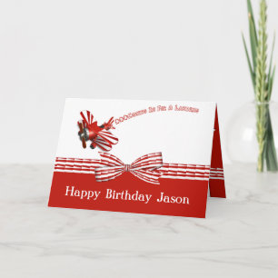 Cartão Coming In For Landing Airplane Birthday