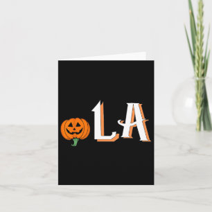 Cartão Comma La Funny Kamala Harris 2024 Halloween Pumpki