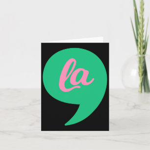 Cartão Comma La Kamala Harris 2022 Eleições Costum