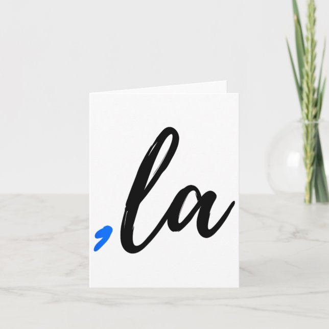 Cartão Comma La - Kamala Harris 2024 Senhora Presidente V (Frente)