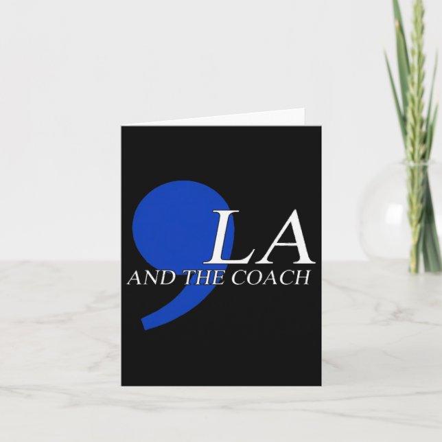 Cartão Comma La Kamala Harris Tim W Coach 2024 La Comma (Frente)