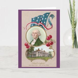 Cartão Commemorating George Washington