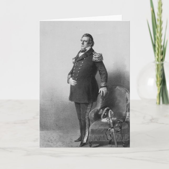 Cartão Commodore Matthew Calbraith Perry (Frente)