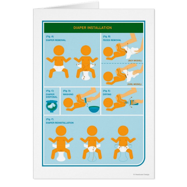 Cartão Como à fralda (Frente)