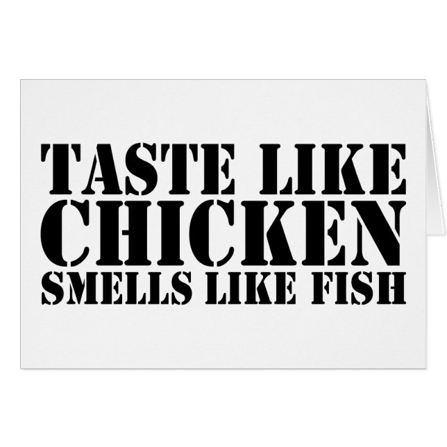 Cartão Como a galinha (Frente Horizontal)