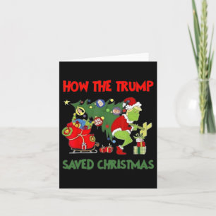 Cartão Como A Trump Salvou O Natal Engraçado Trump Christ