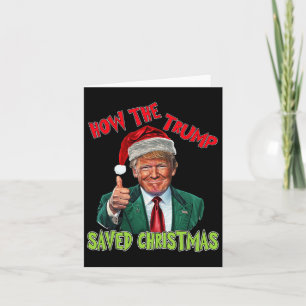 Cartão Como A Trump Salvou O Natal Engraçado Trump Christ
