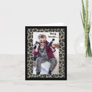 Cartão Como é ser uma fêmea...