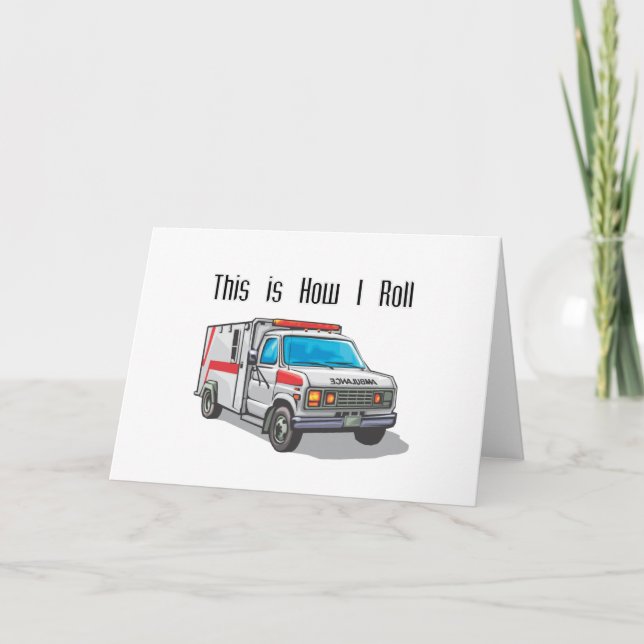 Cartão Como eu faço a ambulância (Frente)