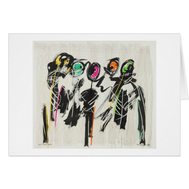 Cartão Como eu senti então (Frente Horizontal)