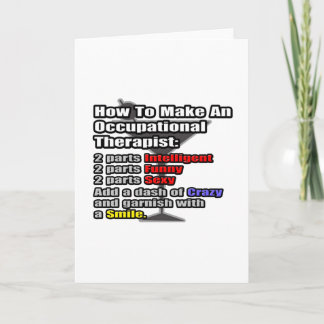 Cartão Como fazer um Terapêutico Ocupacional