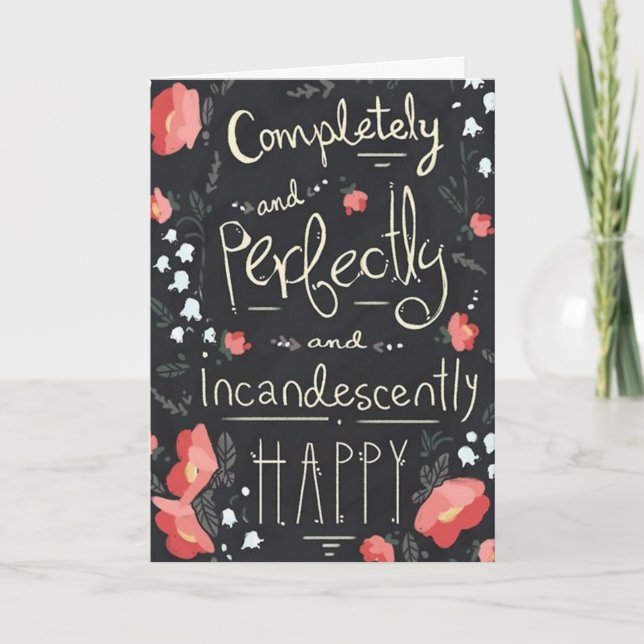 CARTÃO COMO ME SINTO TODOS OS DIAS POR VOCÊ "FELIZ" (Frente)