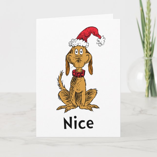 Cartão Como o Grinch Roubou o Natal | Max é Legal (Frente)