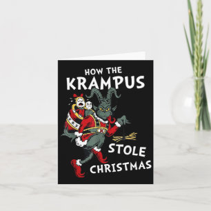 Cartão Como o Krampus Roubou o Natal