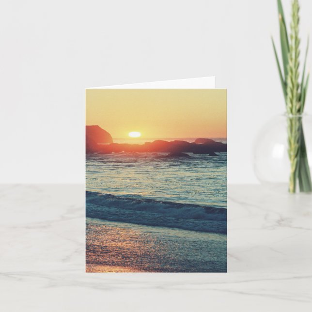 Cartão Como o Sol se põe...... (Frente)