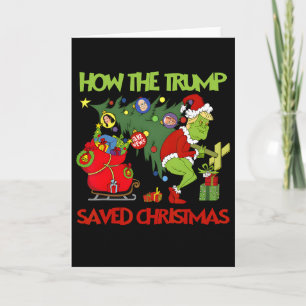 Cartão Como O Trump Salvou O Natal Engraçado Trump Natal