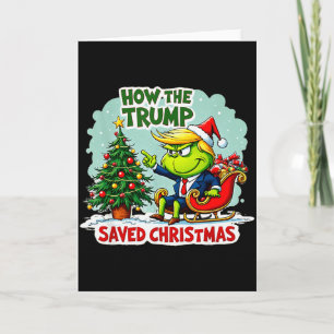 Cartão Como O Trump Salvou O Natal Engraçado Trump Natal