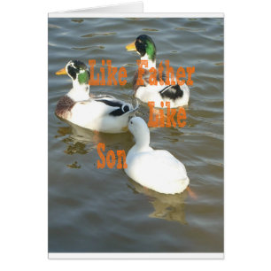 Cartão Como Pai Como Filho.