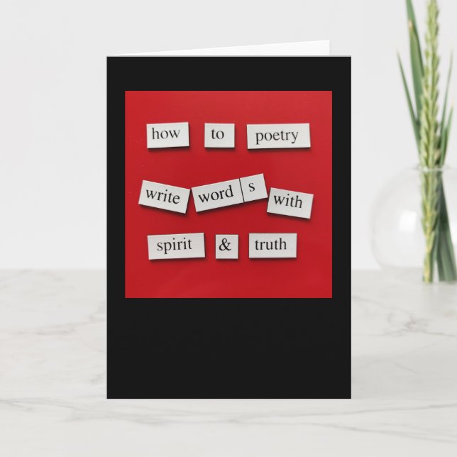 Cartão Como Poesia (Frente)