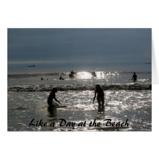 Cartão Como um dia na praia